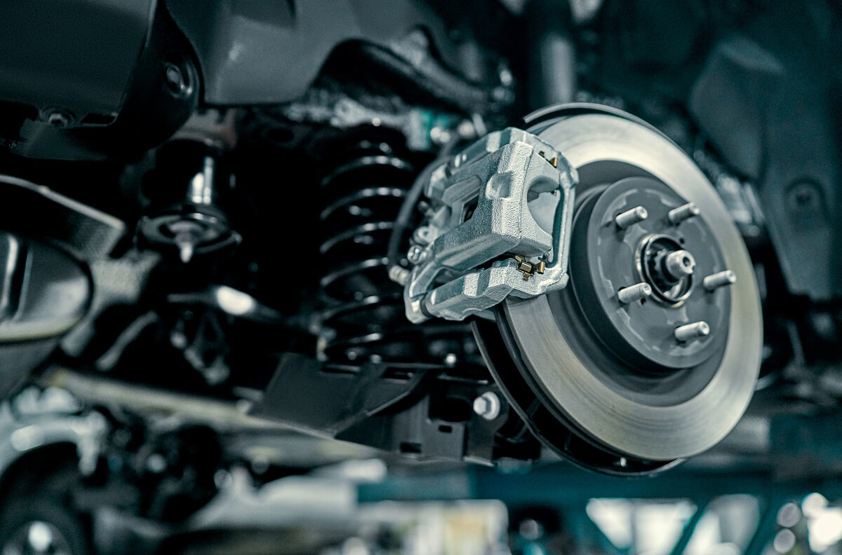 Automotive brakes with tire off disc style 
